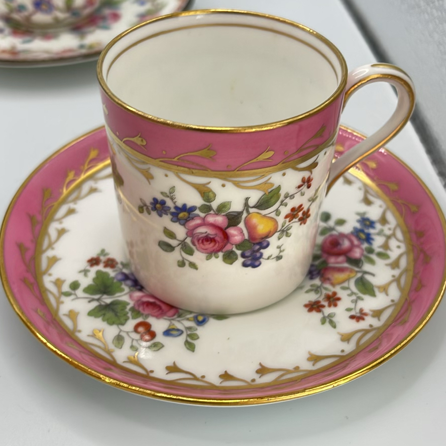Lot of 4 Vintage & Antique Fine Porcelain Demitasse Sets - English & European Fine China - image 9 of 20