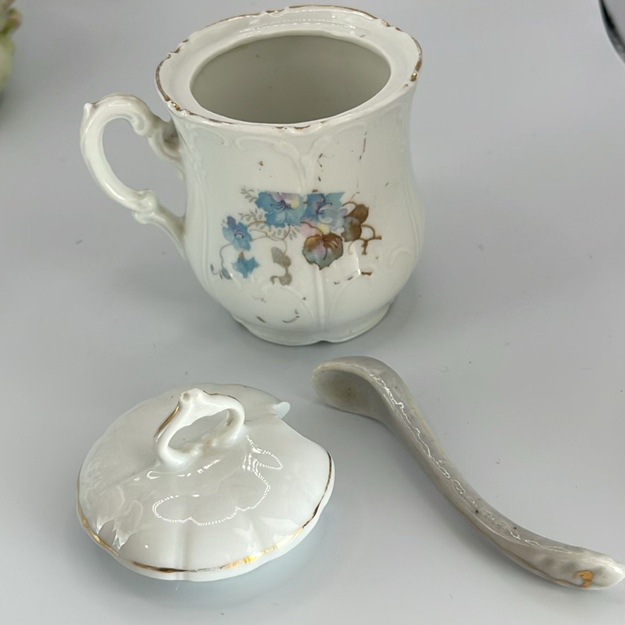 Antique Mustard Pots (7) And Sterling Spoon - image 20 of 27