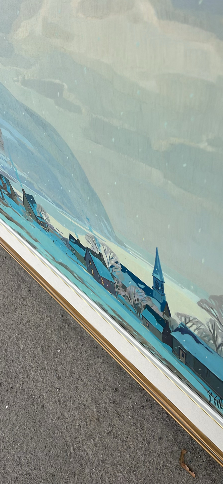 Neige Au Matin-Charlevoix 24 X 30 Oil Painting St-Gilles - image 8 of 14