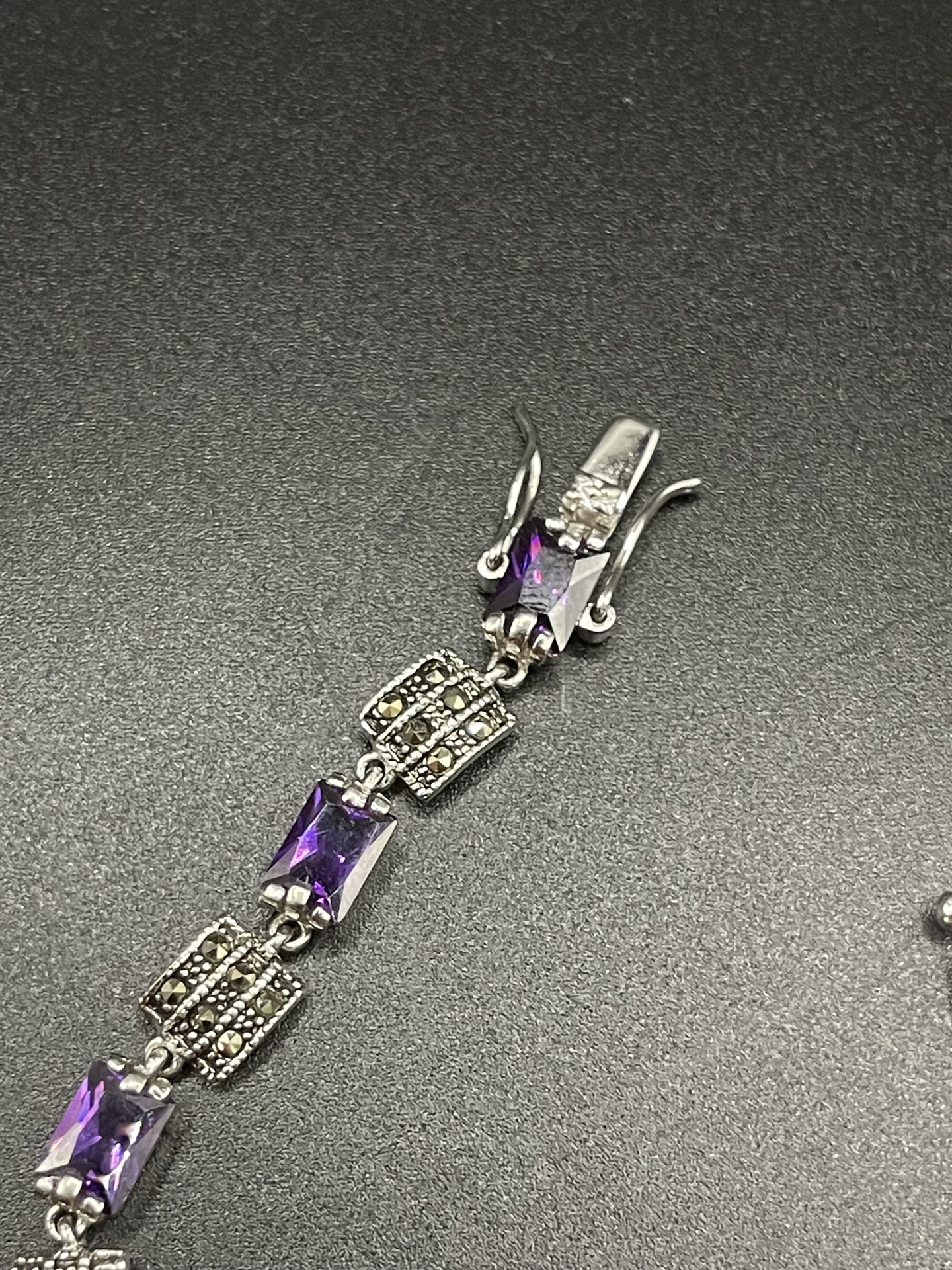 Purple Gem Silver bracelet - image 3 of 8