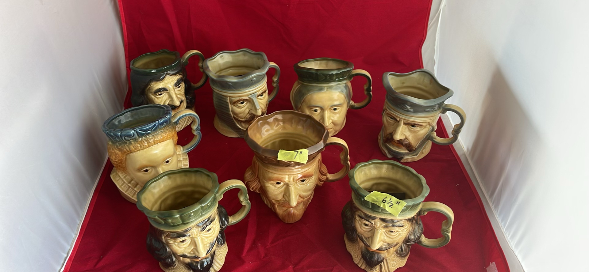8 Toby Jugs By Kingston Pottery - image 1 of 30