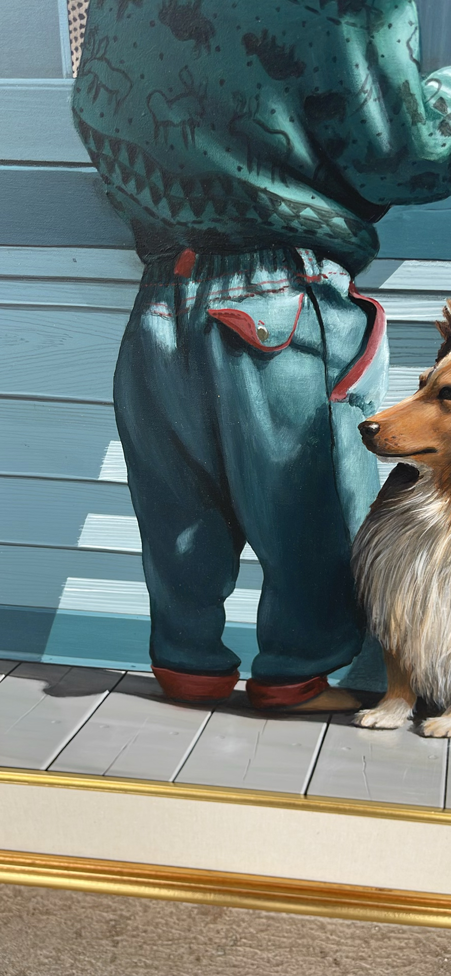 Daniel Plante 1991 Oil Painting “Gabriel & Riki” - image 8 of 13