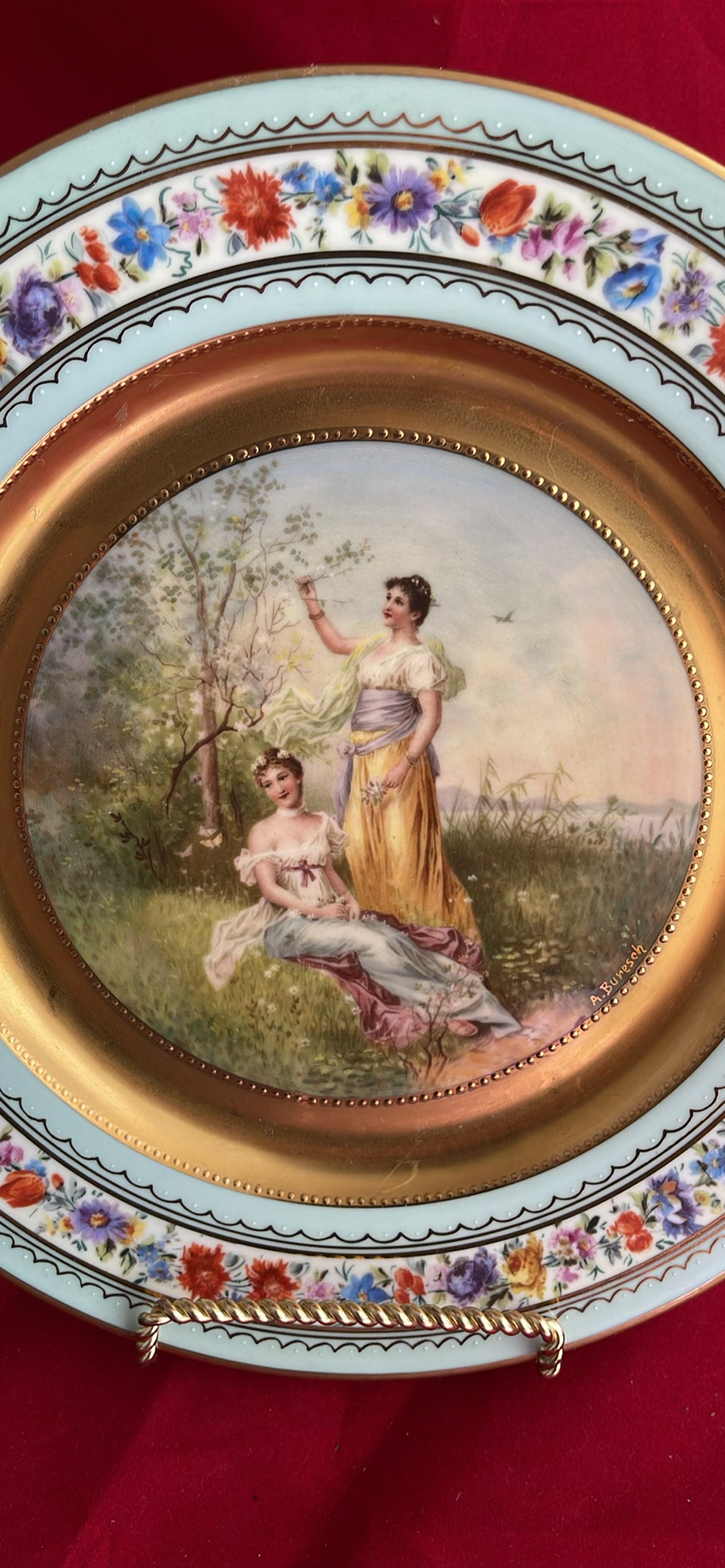 Antique Decorative Plates Including Royal Vienna - image 11 of 14