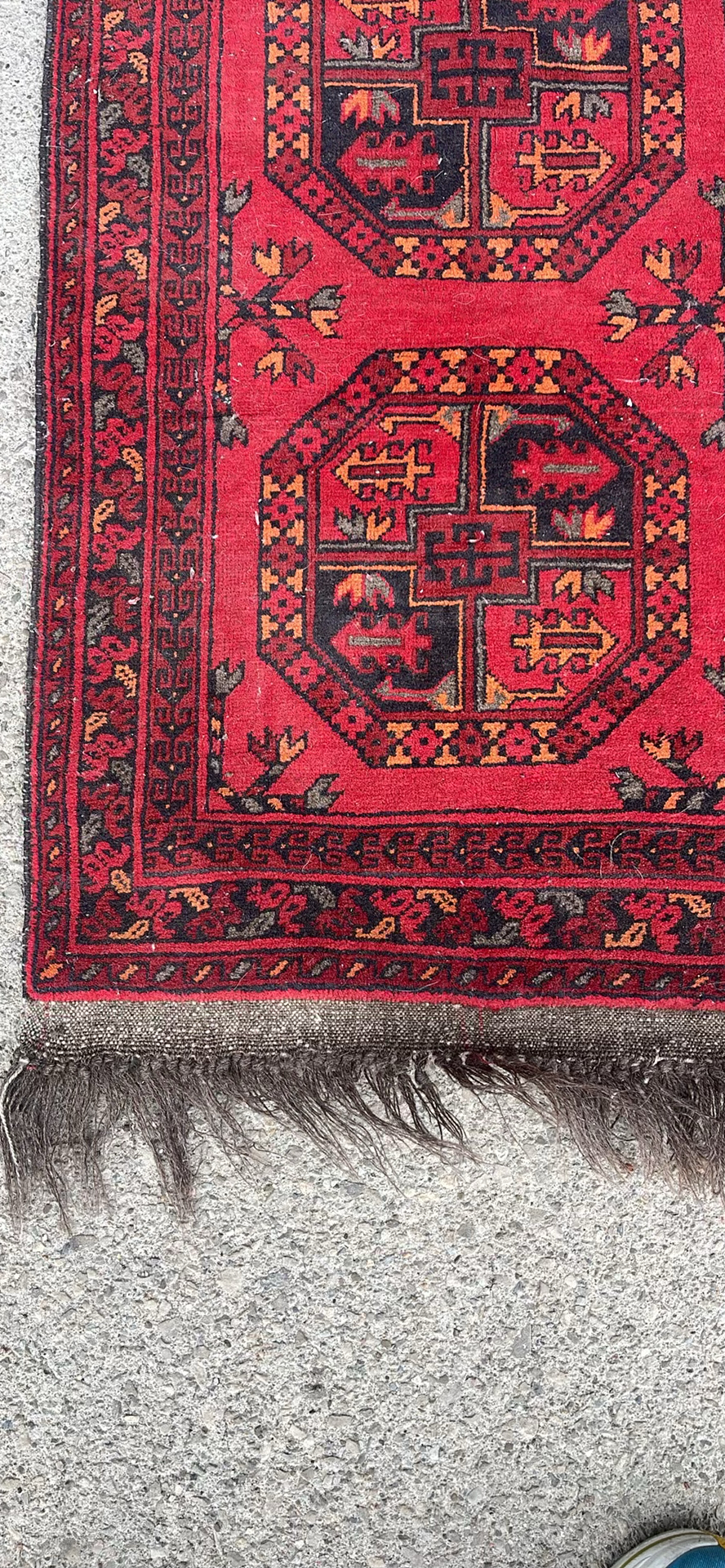 Afghan Agcha Wool Rug Floral Rug - image 7 of 10
