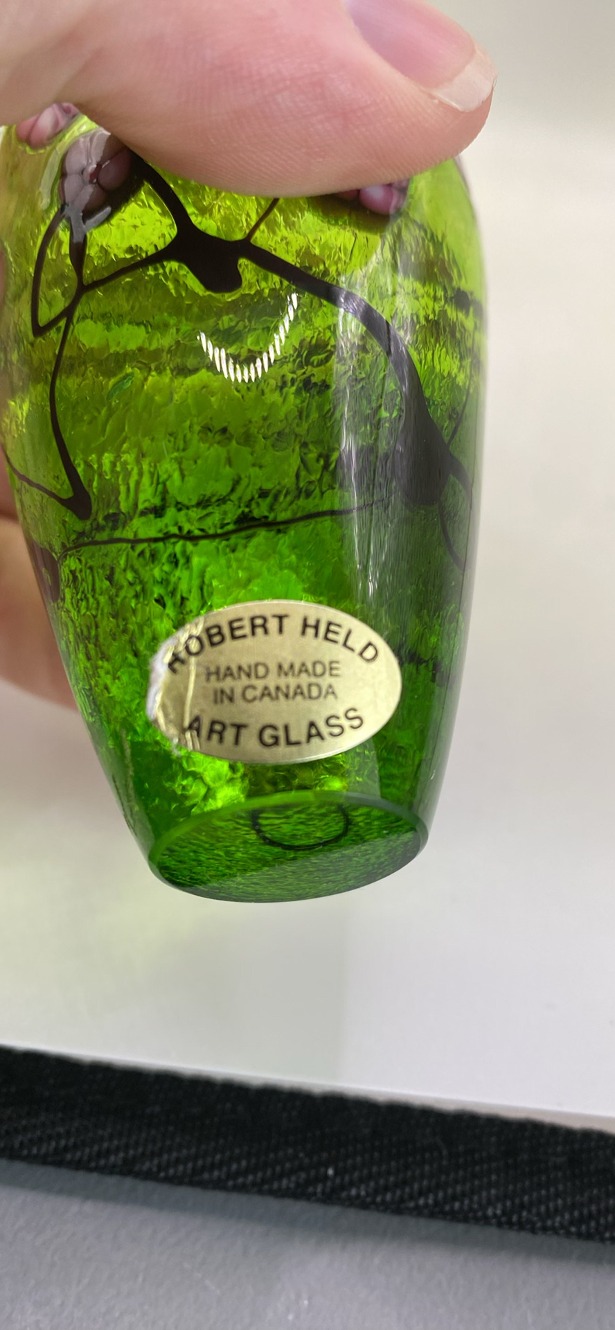 Green glass art from Ian Forbes and Robert Held - image 3 of 10