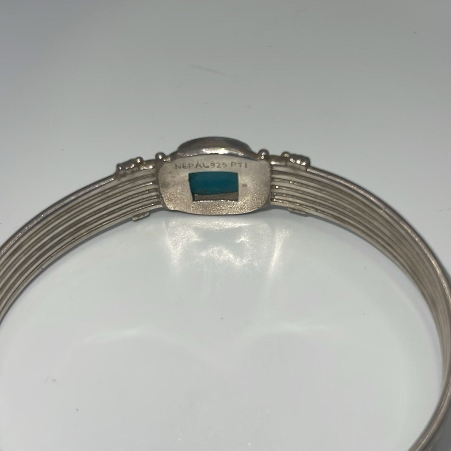 Silver Cuff Bracelet And Fish Ring - image 7 of 12