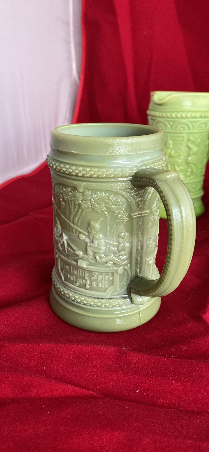 Slag Glass Beer Steins And Pitcher Stein - image 4 of 16