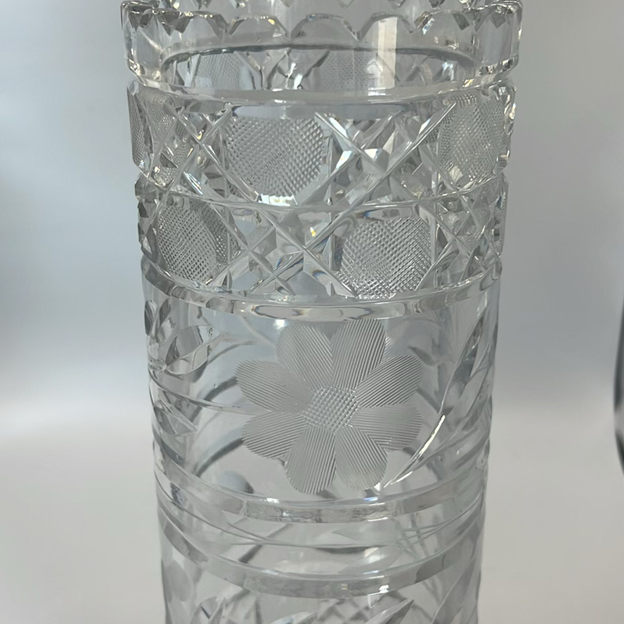 Vintage Lausitzer Glass Vase And Antique Crystal Bowl From ABP - image 11 of 12