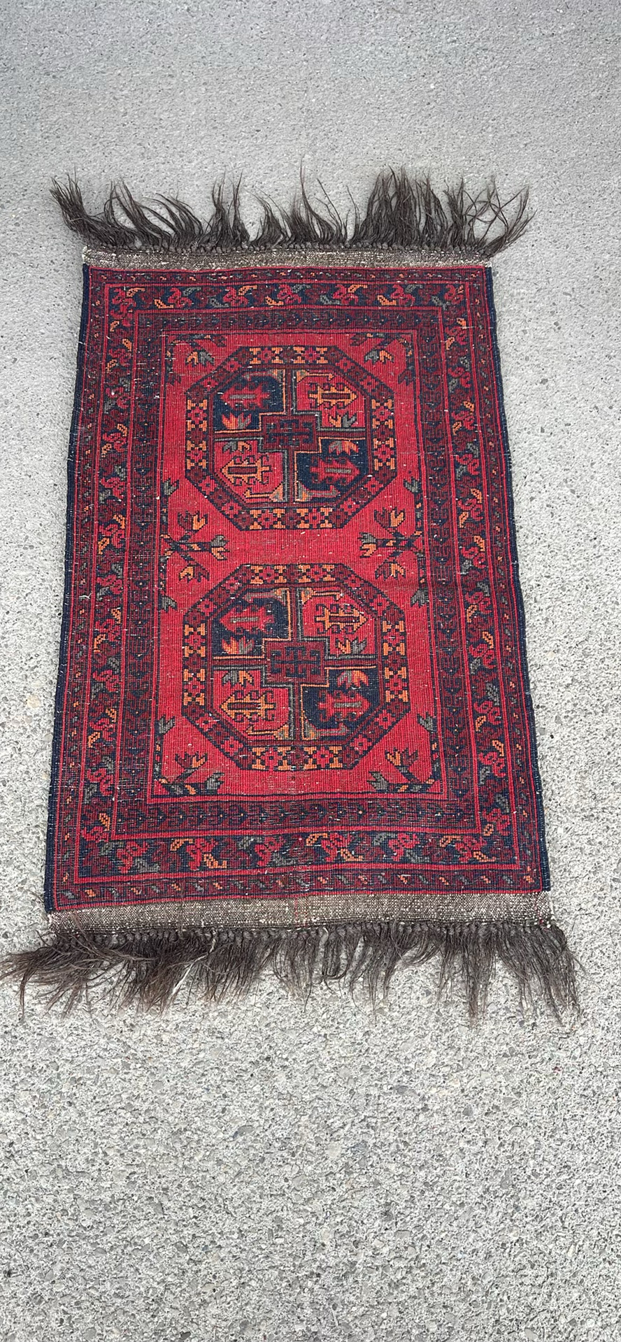 Afghan Agcha Wool Rug Floral Rug - image 10 of 10