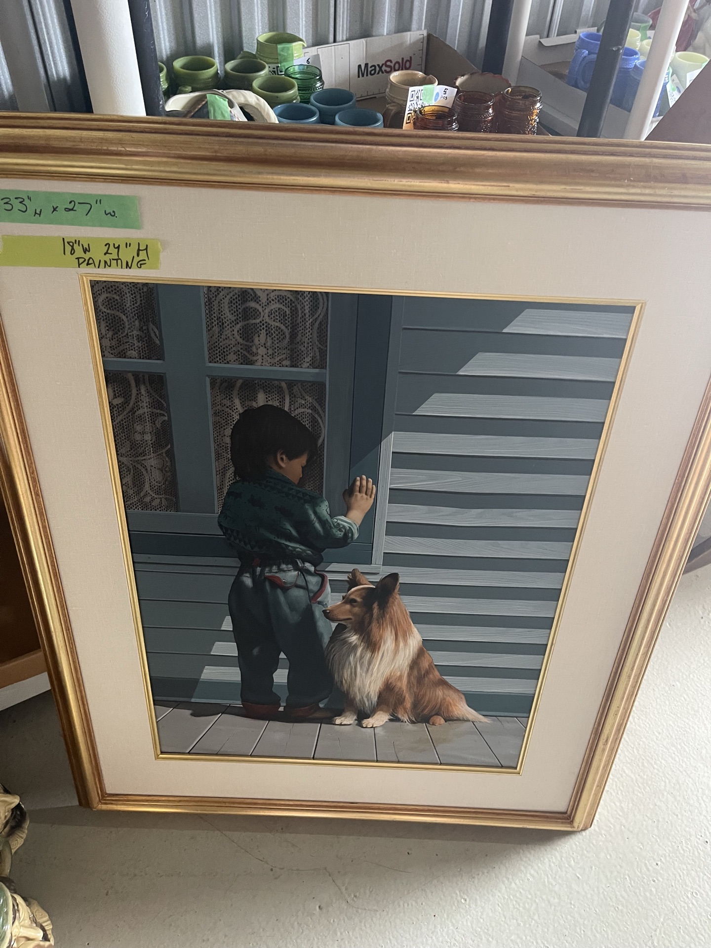 Daniel Plante 1991 Oil Painting “Gabriel & Riki” - image 13 of 13