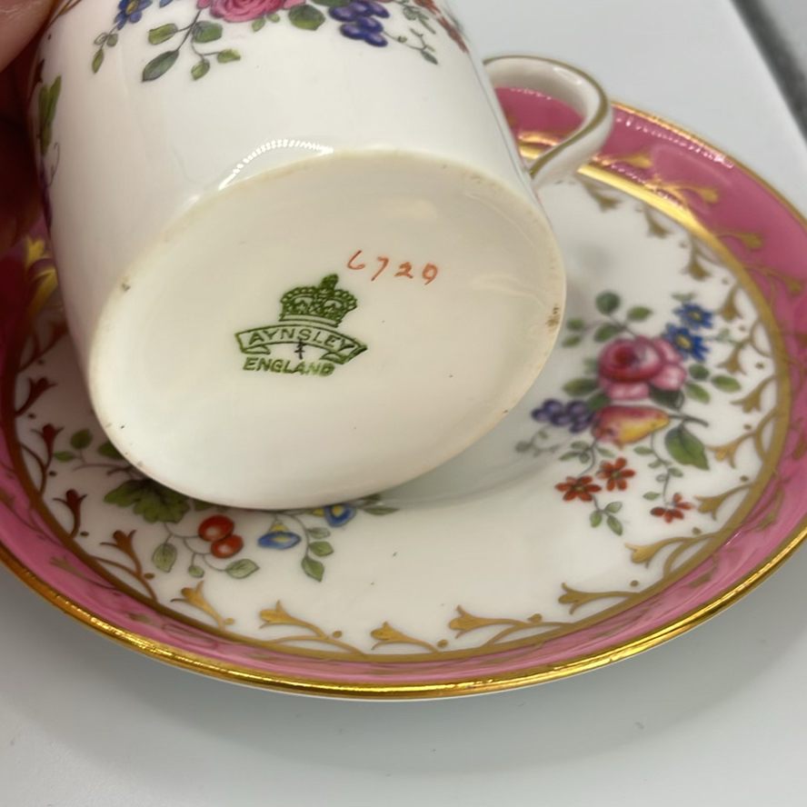 Lot of 4 Vintage & Antique Fine Porcelain Demitasse Sets - English & European Fine China - image 8 of 20