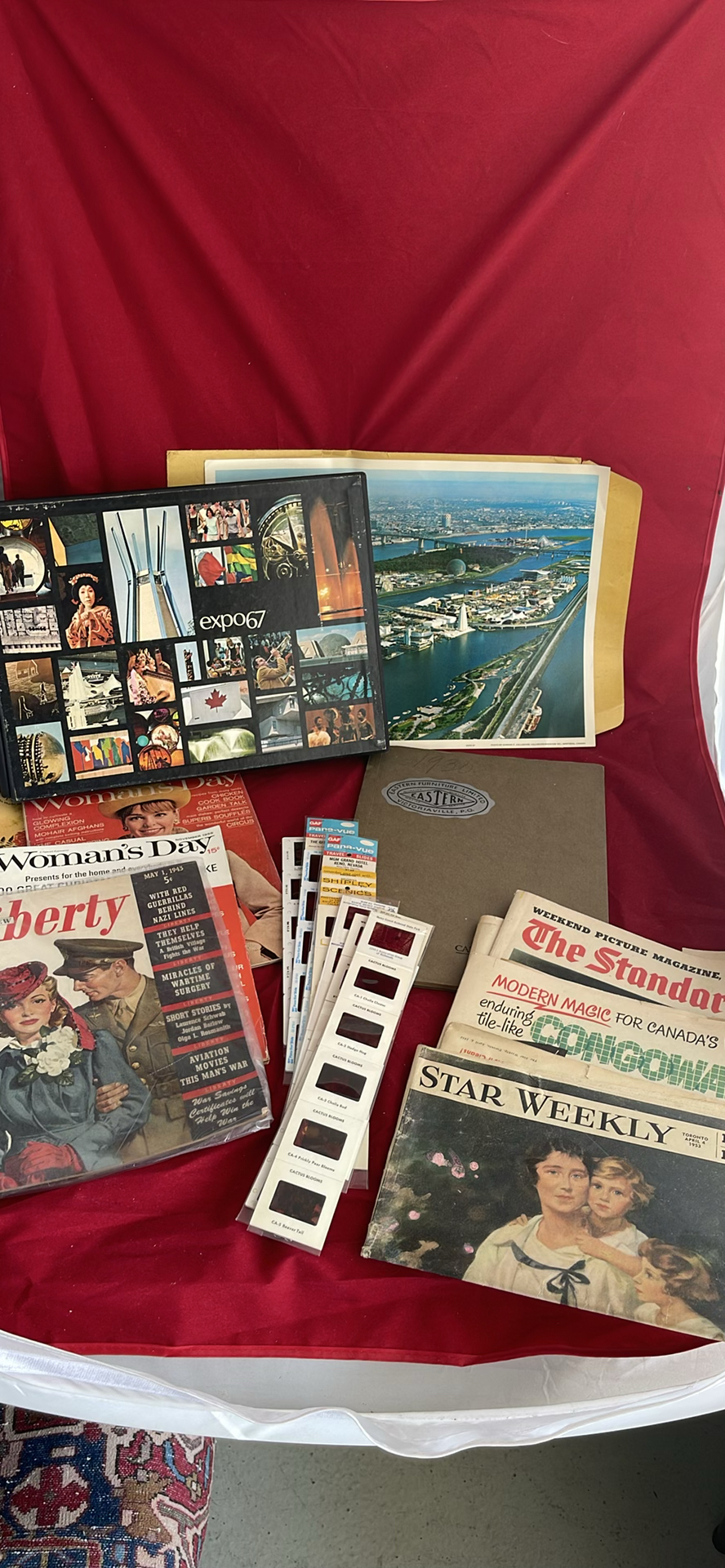 Expo 67 Book, Poster And Other Vintage Magazines And Newspapers, Plus Slides - image 1 of 27