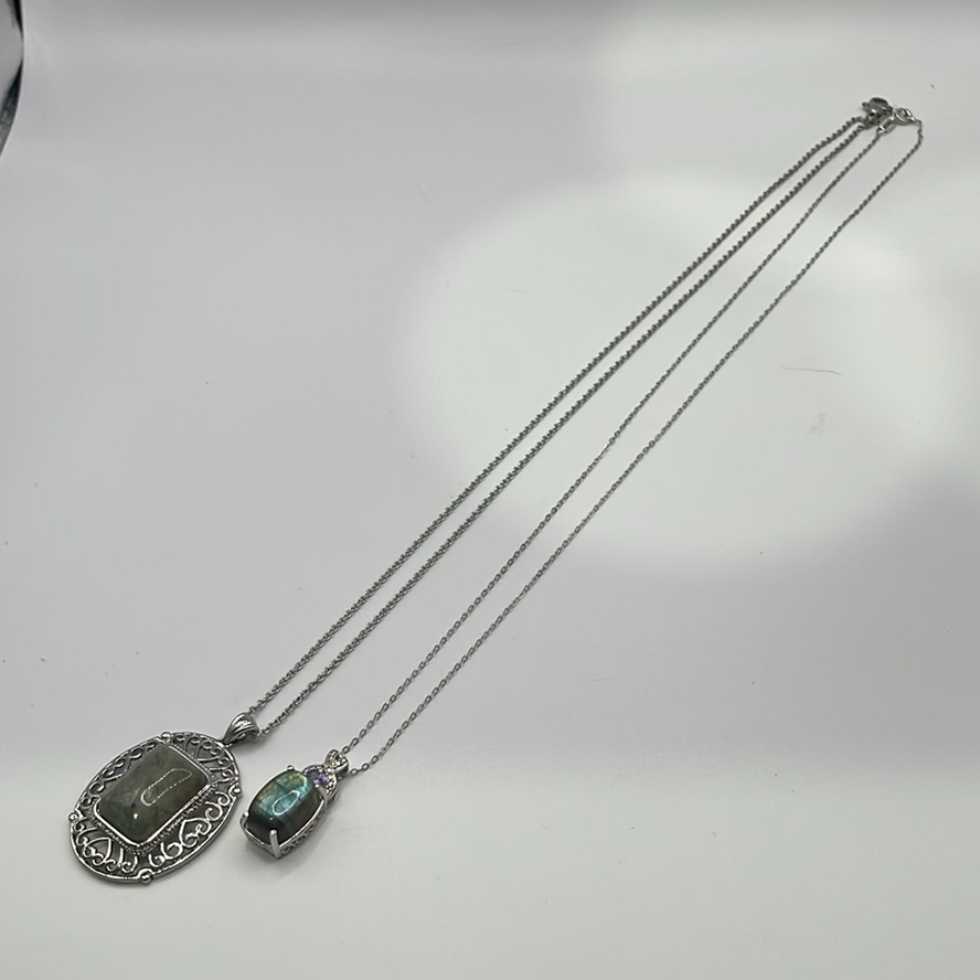 Chrysos 925 Silver Necklace And Pendant - image 1 of 13