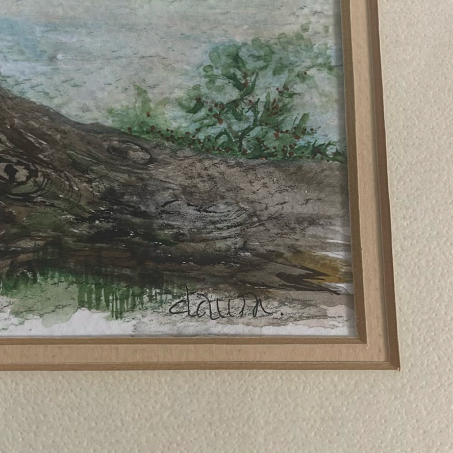 Lake Picard Dog Days Of Summer 2006 Watercolour Landscape - image 6 of 9