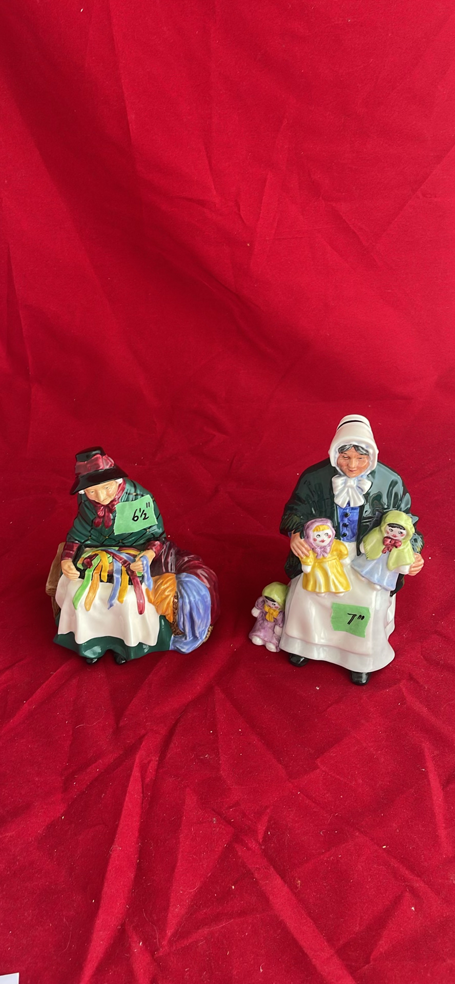 Royal Doulton Silks And Ribbons HN2017 And The Rag Doll Seller HN2944 - image 1 of 12