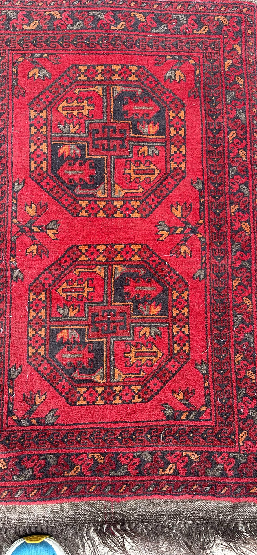 Afghan Agcha Wool Rug Floral Rug - image 8 of 10