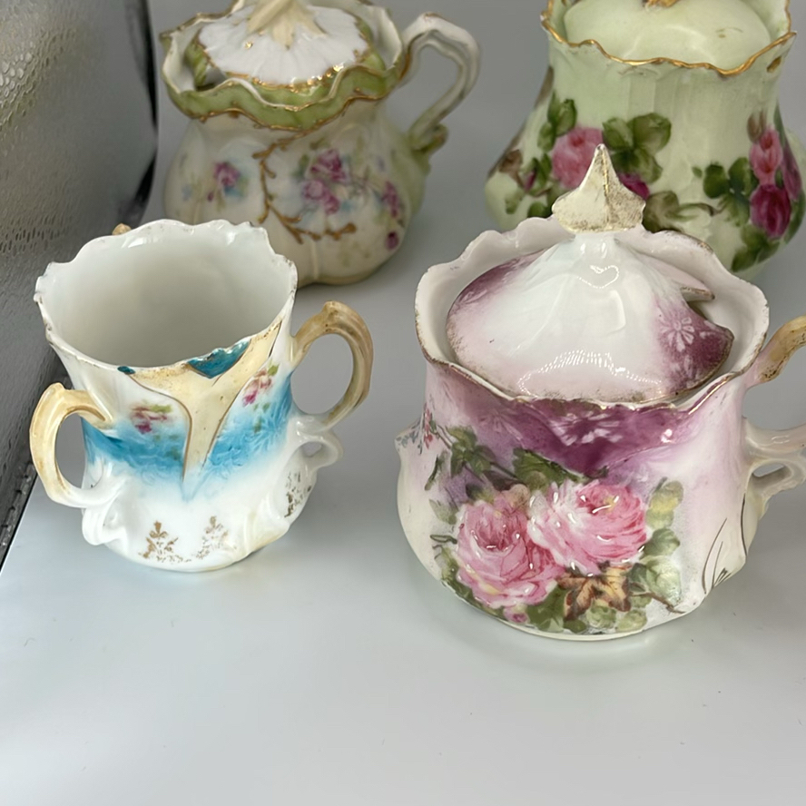 Antique Mustard Pots (7) And Sterling Spoon - image 3 of 27