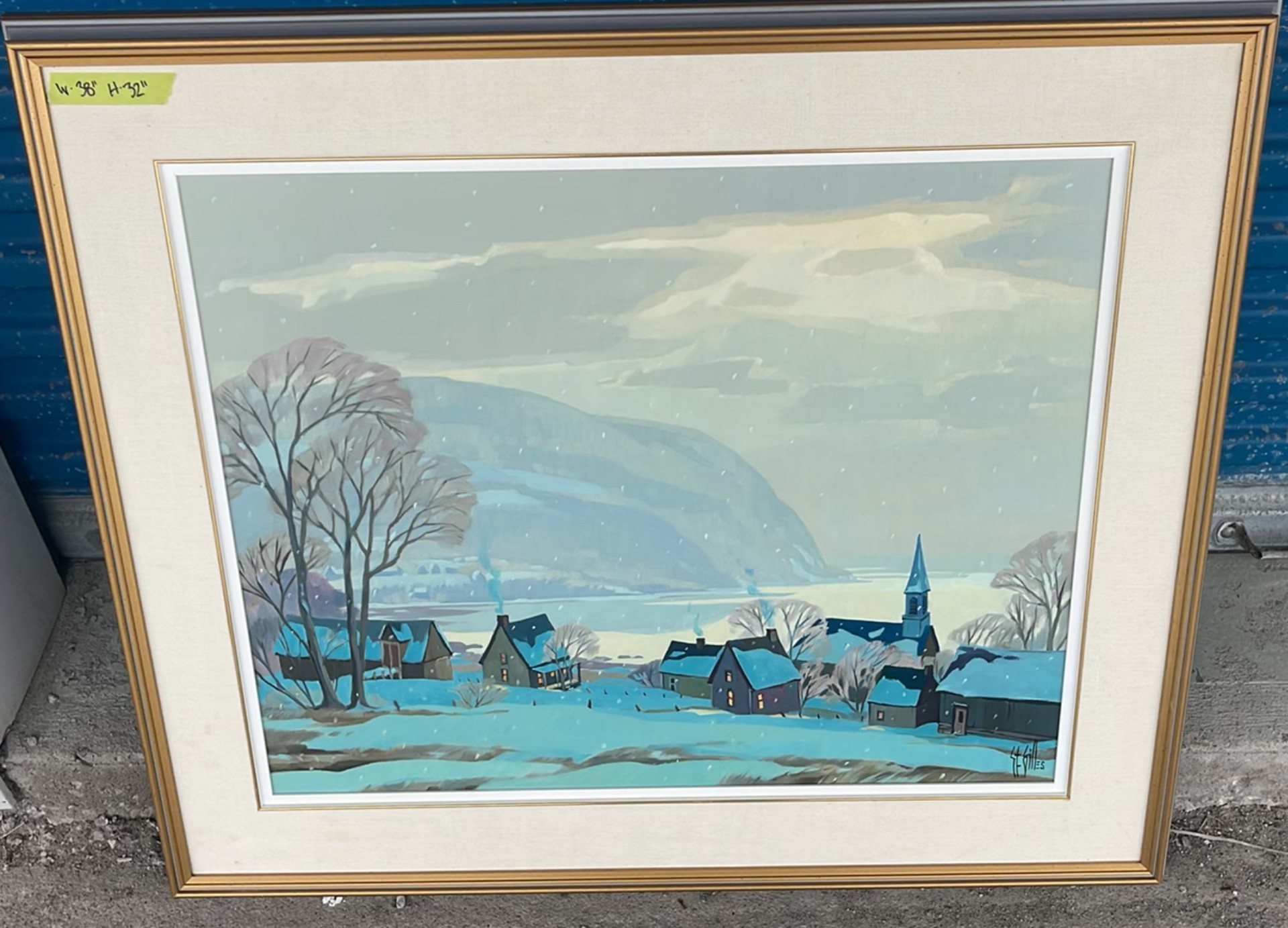Neige Au Matin-Charlevoix 24 X 30 Oil Painting St-Gilles - image 1 of 14