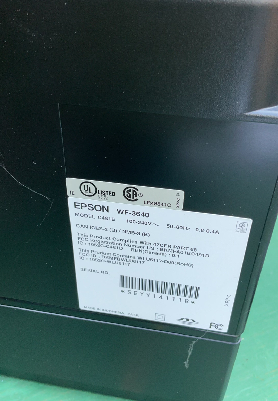 Epson Workforce  WF-3640 Printer - image 4 of 5