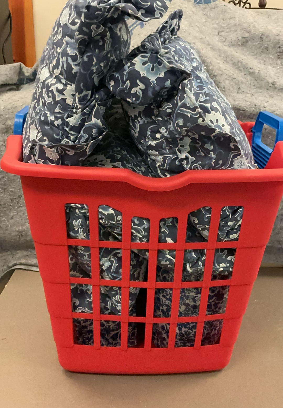 Blue Floral Throw Pillows, Bathroom Decor - image 5 of 5