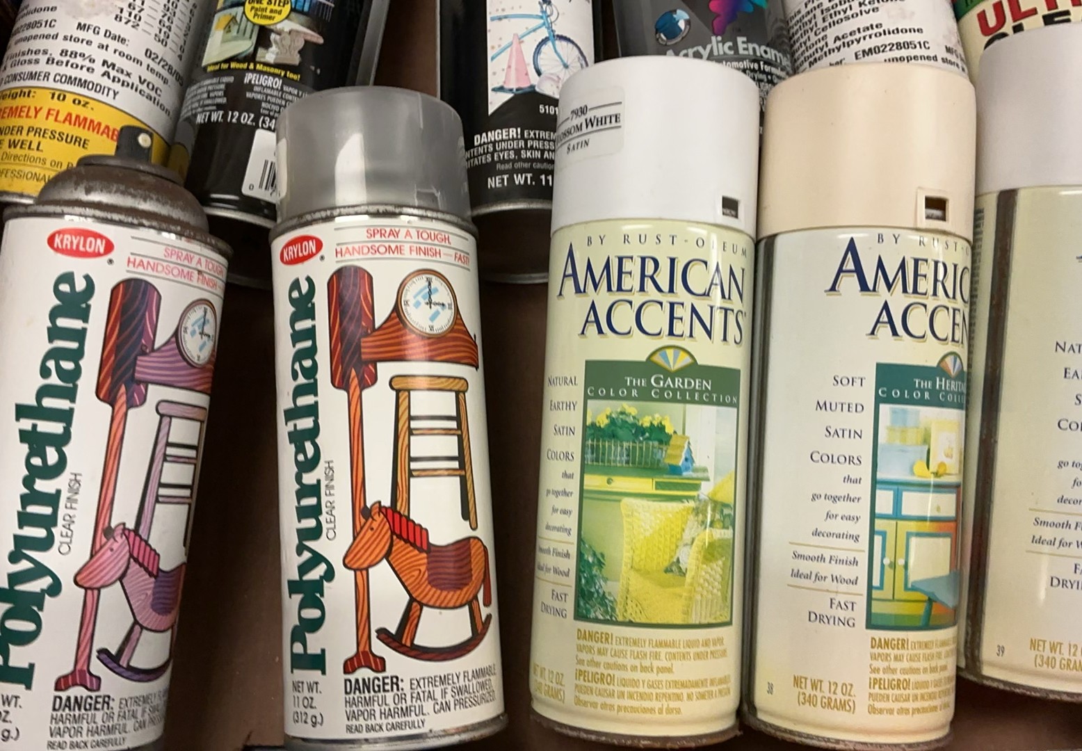Assorted spray paint cans (Krylon, American Accents, Rust-Oleum) - image 2 of 9