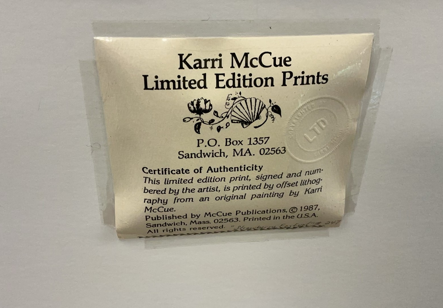 Framed LTD Edition Strawberry Festival, Karri McCue - image 4 of 4