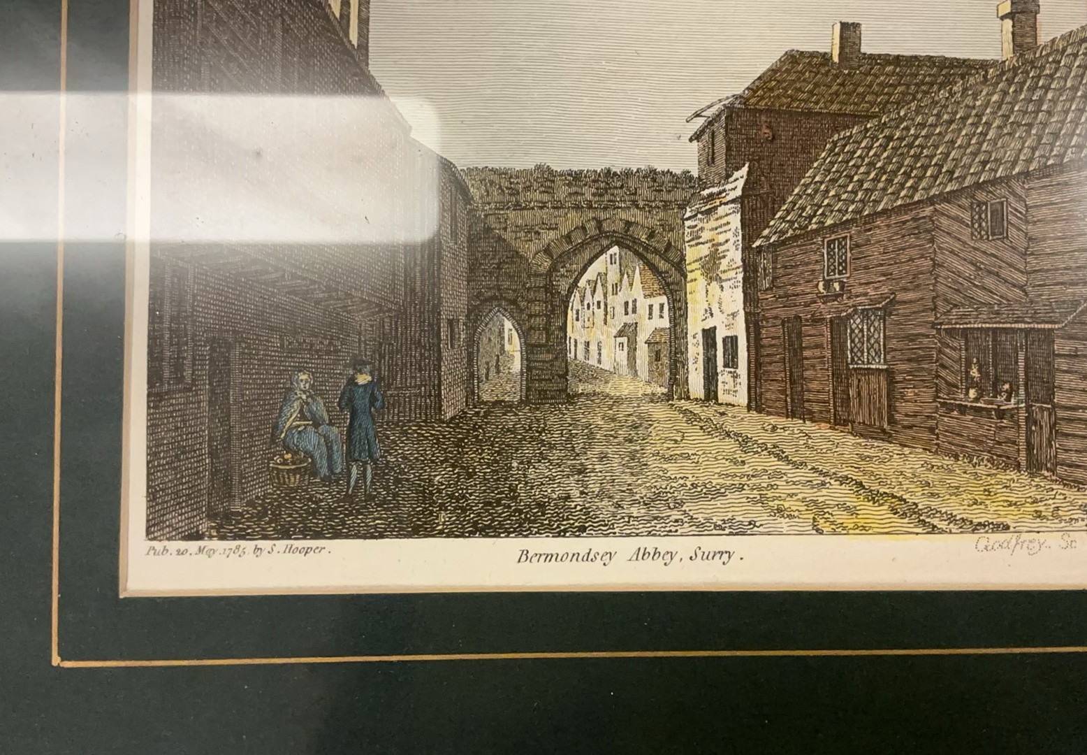 4 Framed Vintage Lithos Of English Countryside - image 5 of 5