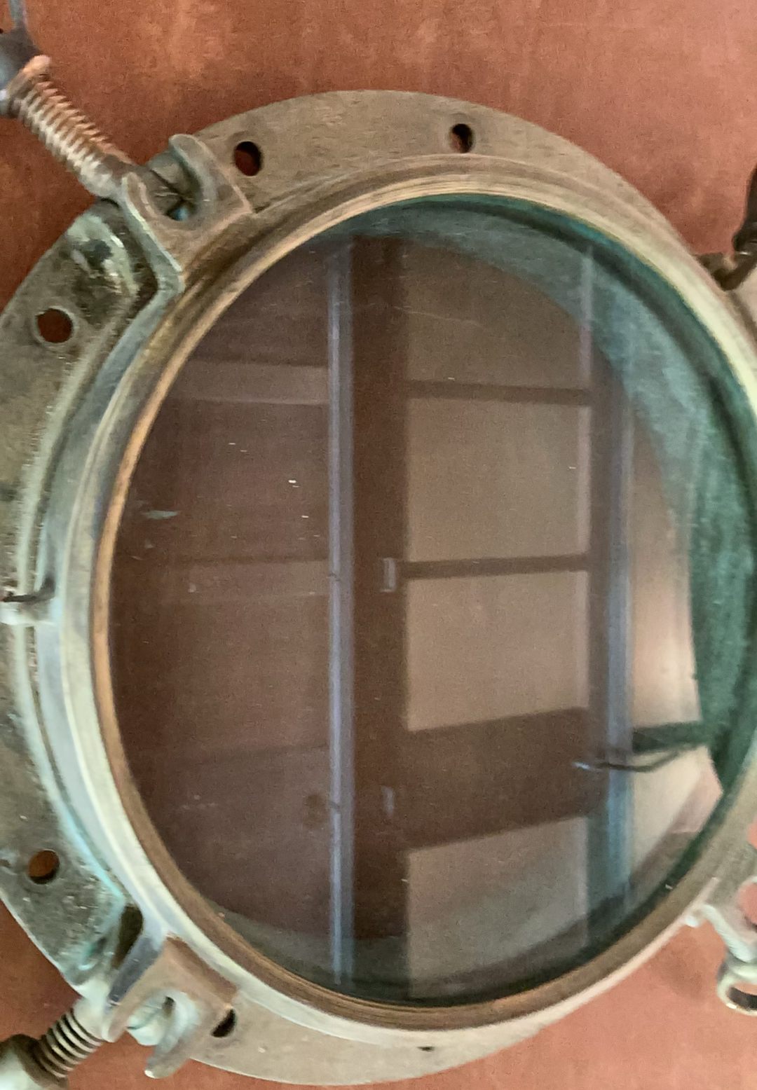 Rostand Heavy Antique Brass Porthole Window - image 3 of 7