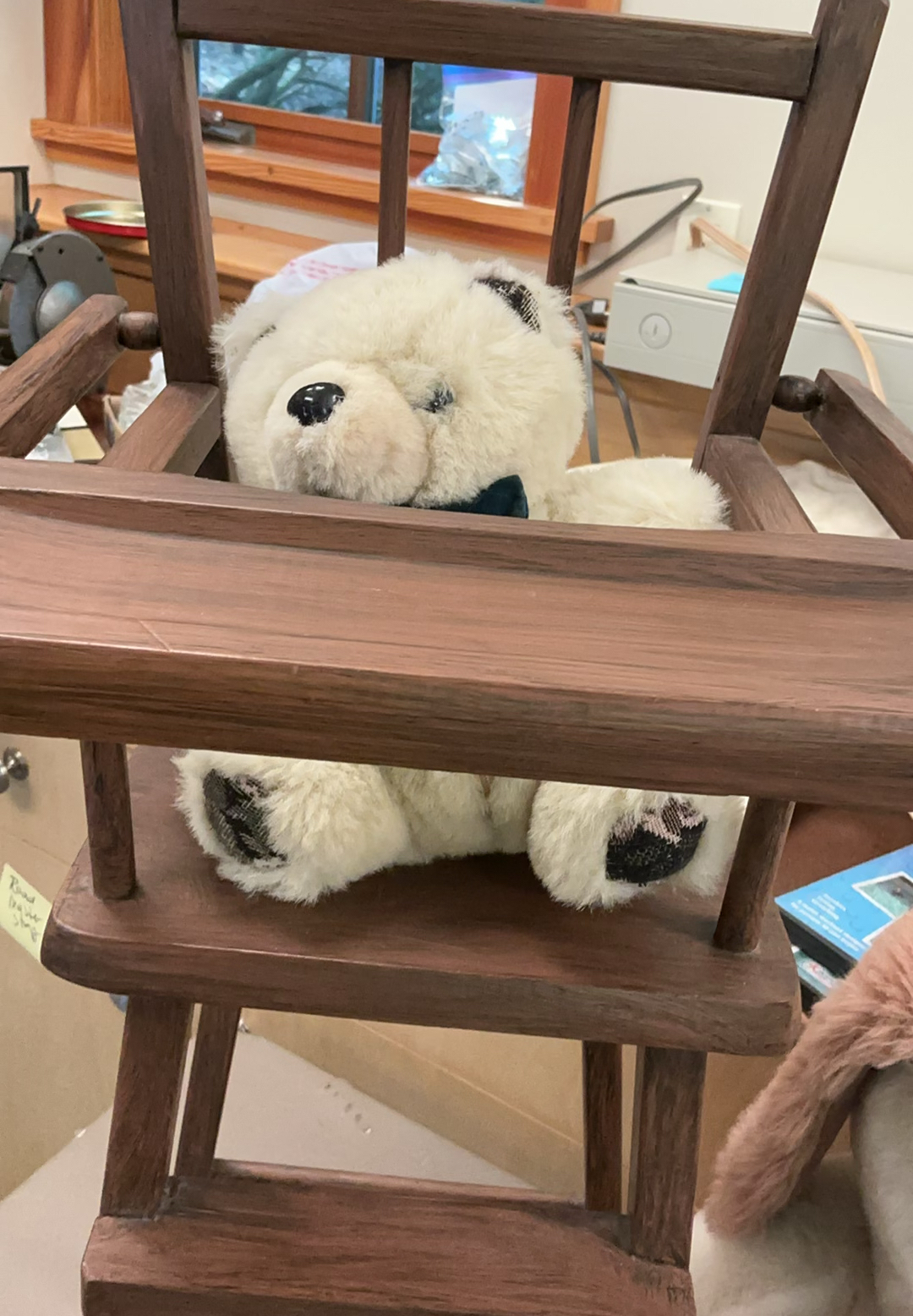 Assorted Plush Toys and a toy wooden highchair - image 3 of 5