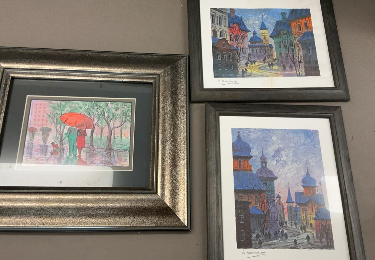 3 Small Framed Art - image 1 of 8