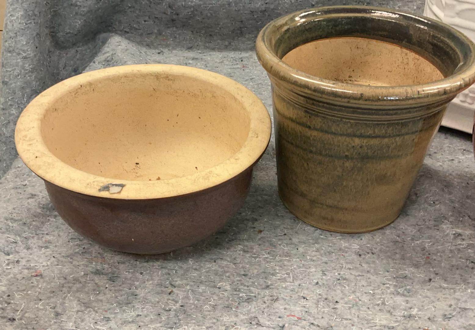 Collection of assorted ceramic plant pots and containers - image 4 of 7