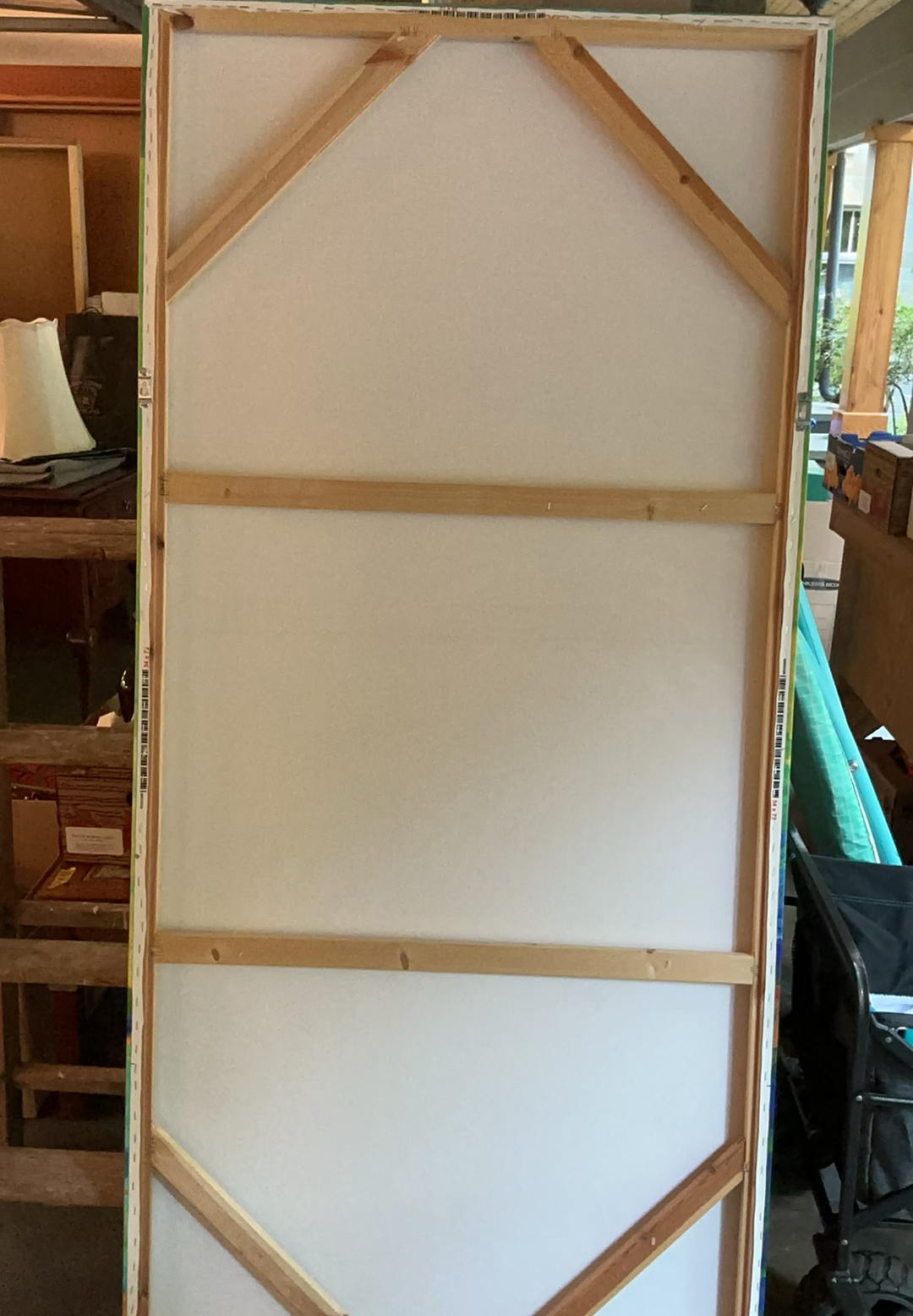 Large Painting Canvas Marion Rose - image 5 of 6