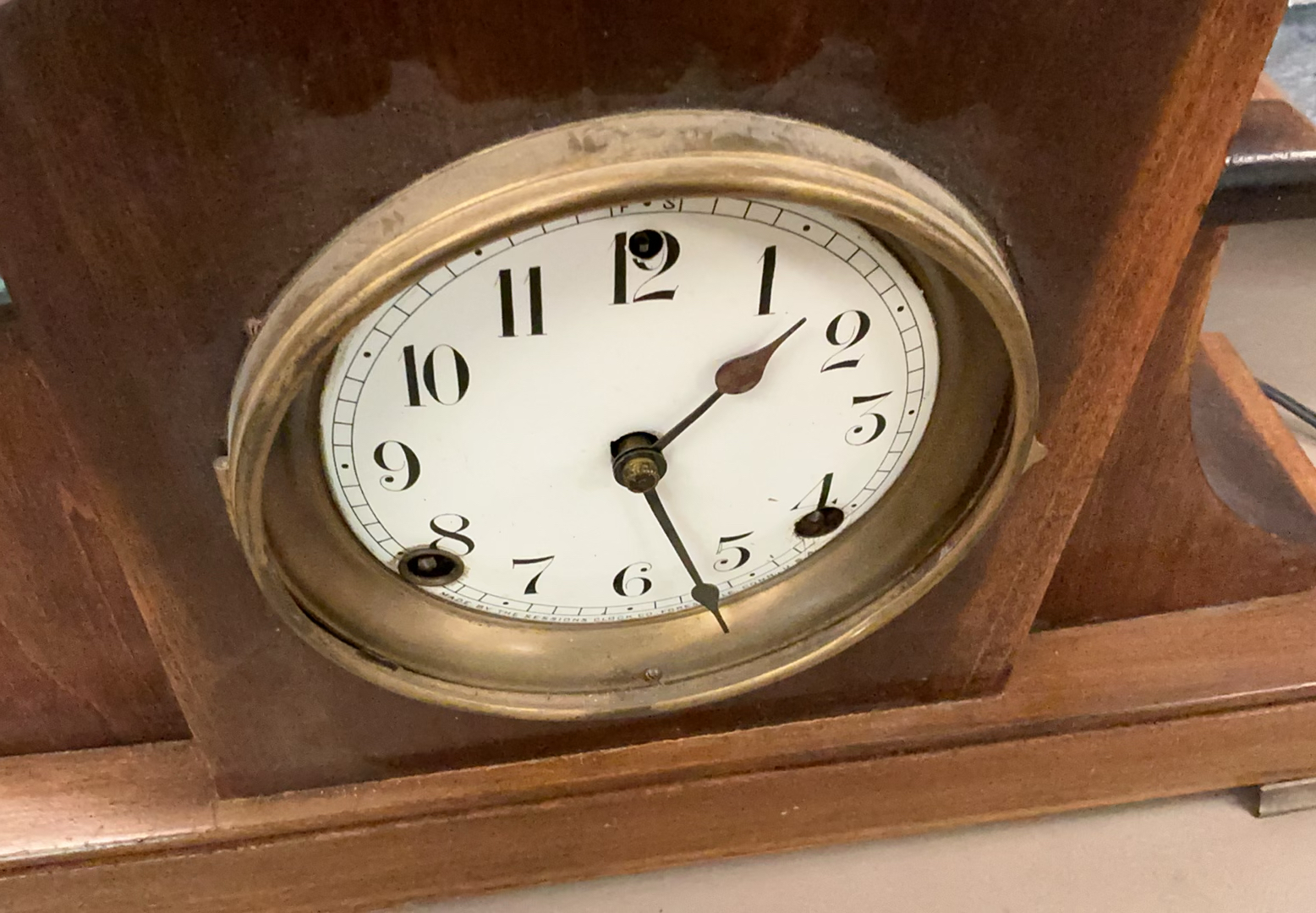 Vintage Mantle Clock, Lamp - image 2 of 6