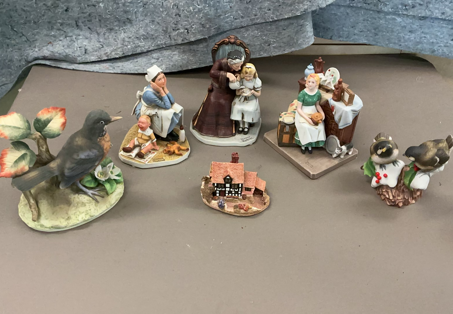 Assorted Chickadees and Norman Rockwell Ceramic Figurines - image 1 of 11