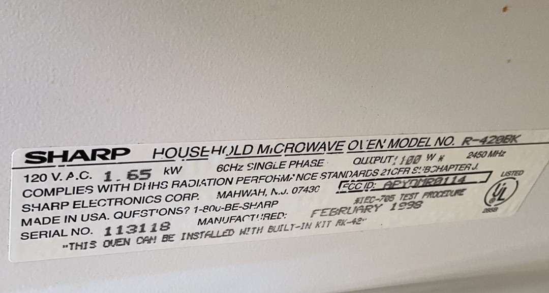 Sharp Microwave - image 4 of 4