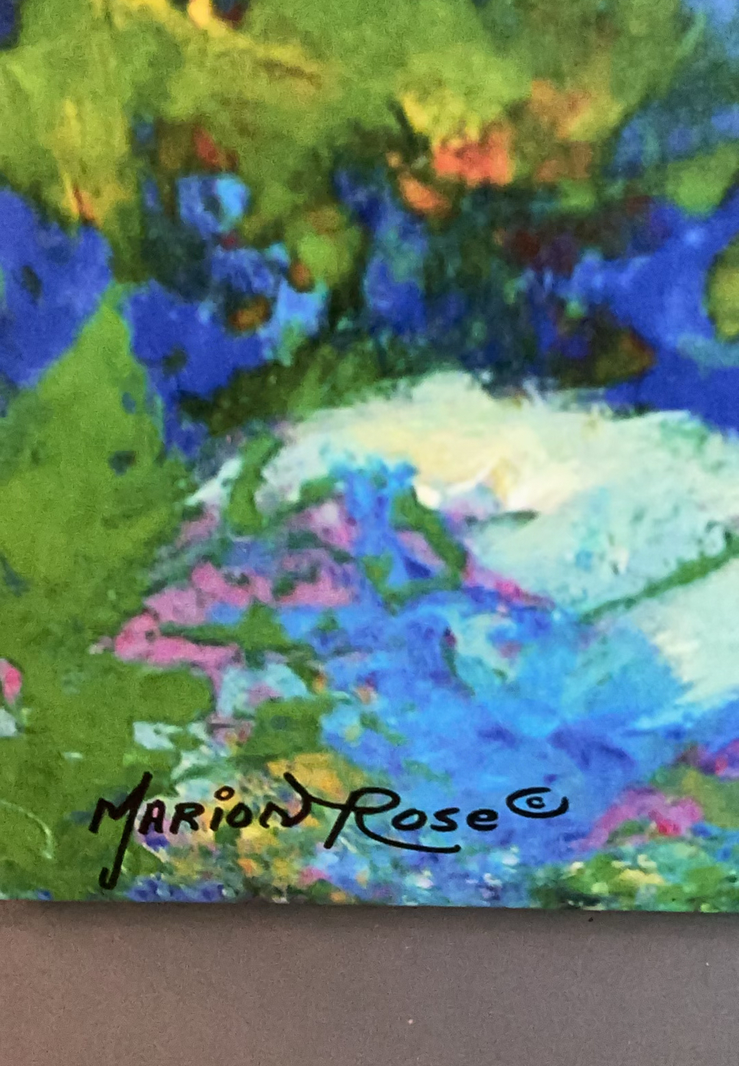 Large Painting Canvas Marion Rose - image 4 of 6