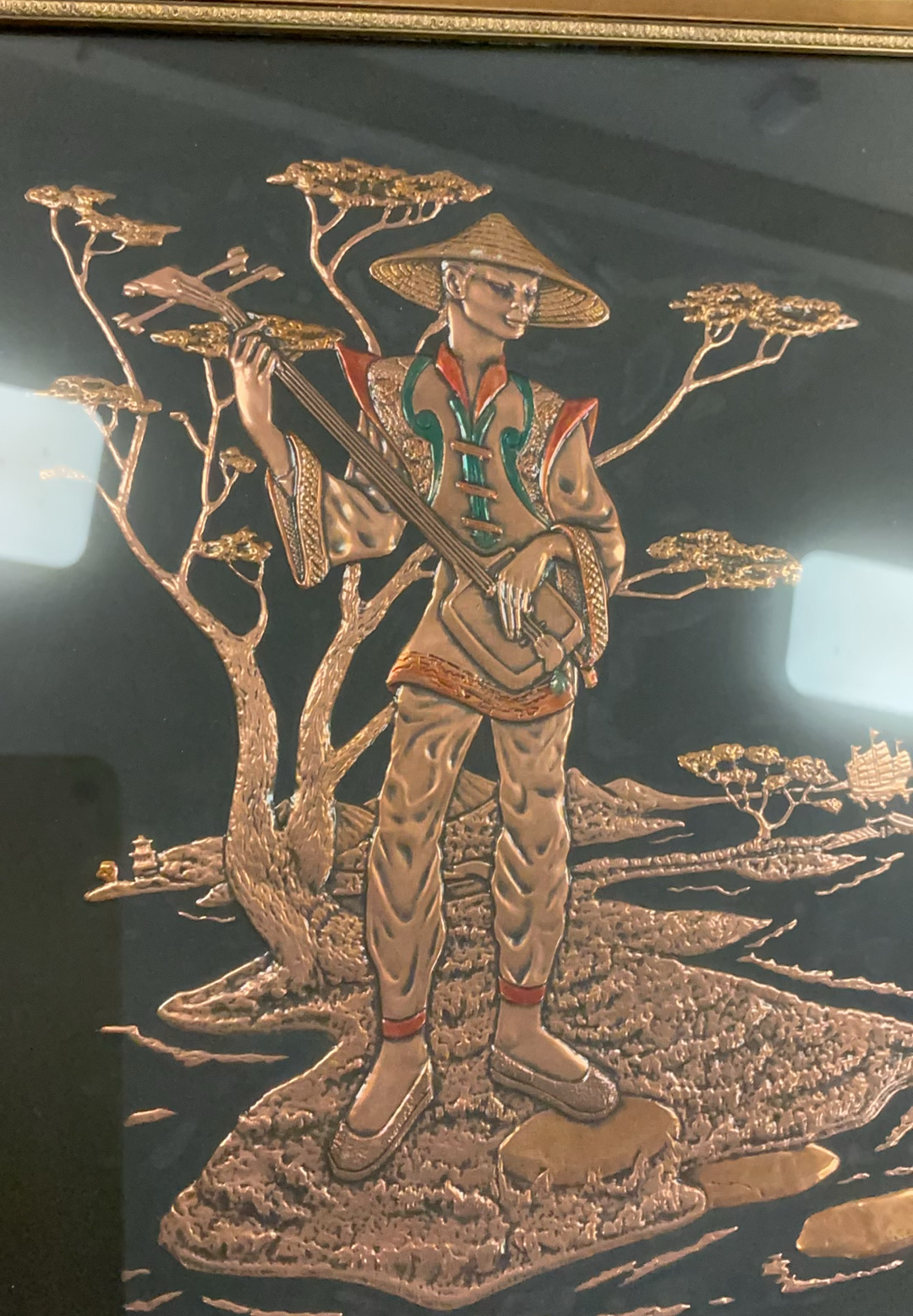 3 Framed Asian 3 D Art - image 4 of 7