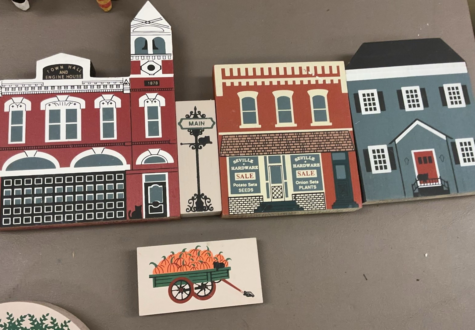 Wooden Town Building Blocks and Figures Set - image 4 of 7