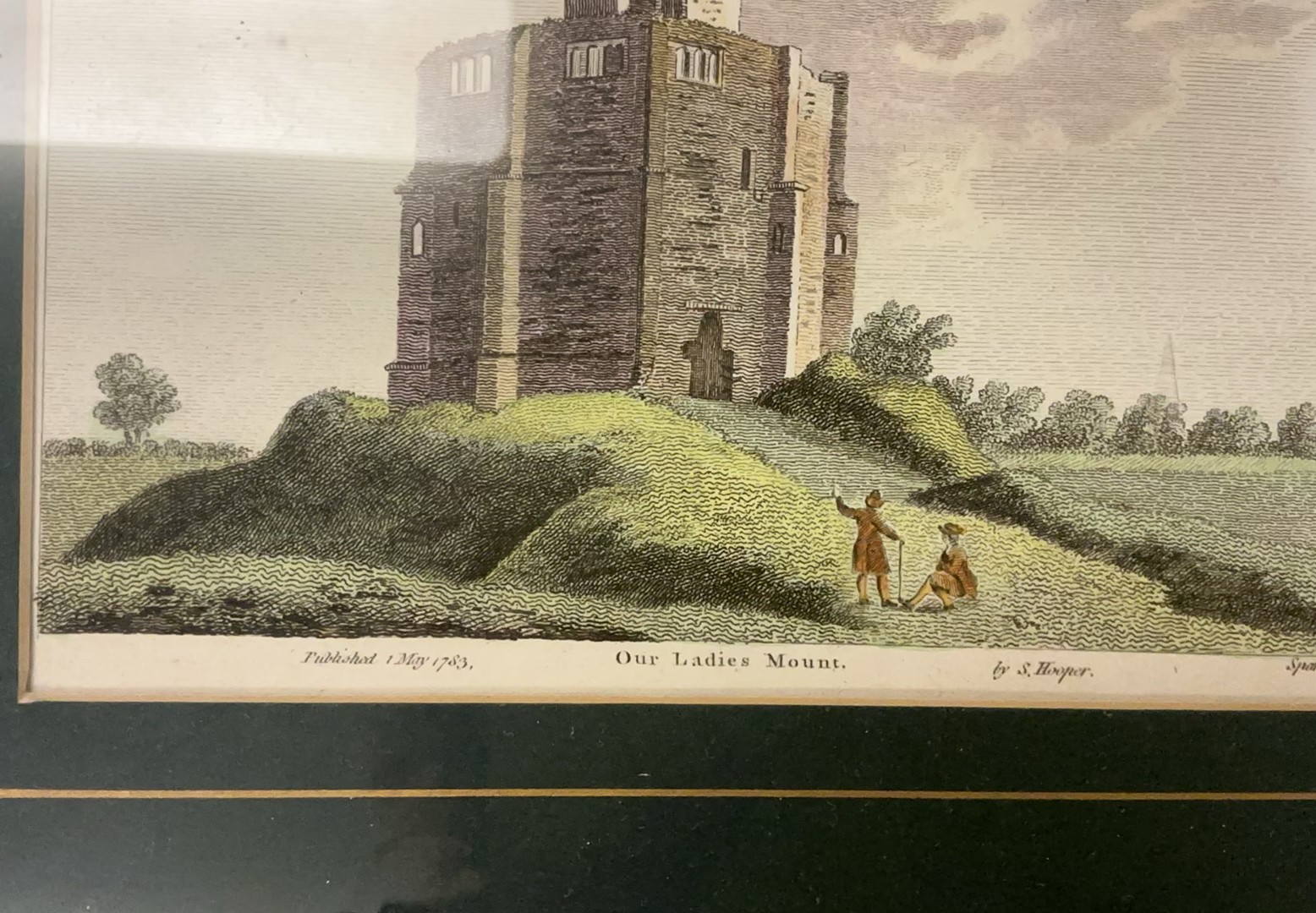 4 Framed Vintage Lithos Of English Countryside - image 4 of 5