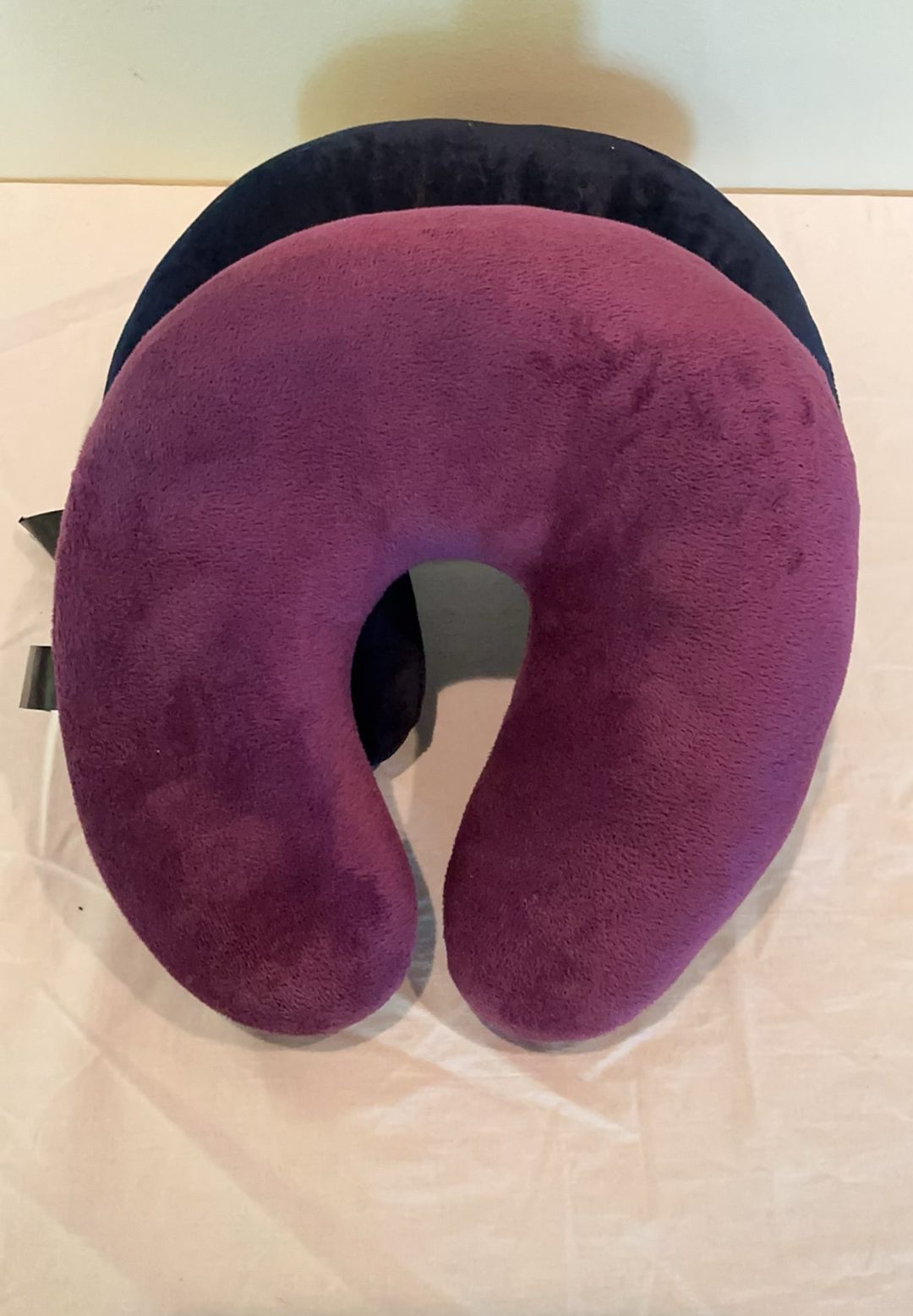 Purple plush Pillow and neck pillow - image 3 of 3