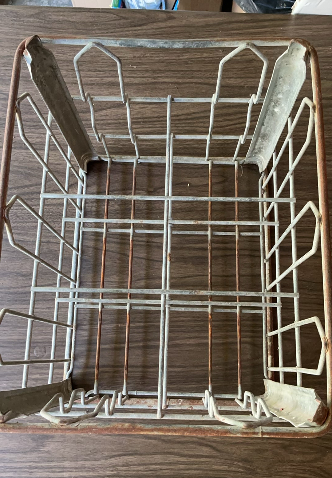 Metal Milk Crate And Wood Box - image 3 of 5