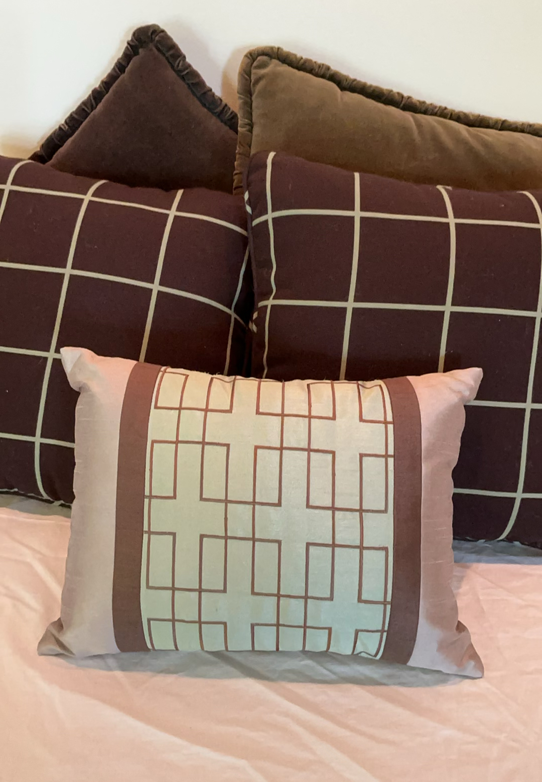 Chocolate And Mint Throw Pillows - image 1 of 5