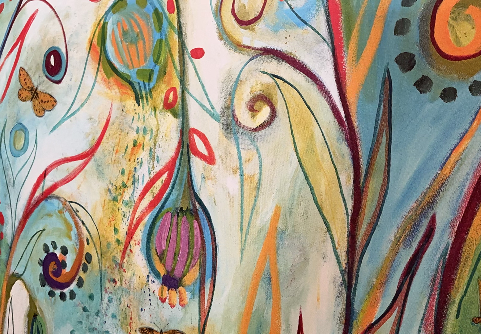 Colorful painted Canvas Wall art, 'Possibilities' by J. Lommers - image 3 of 12