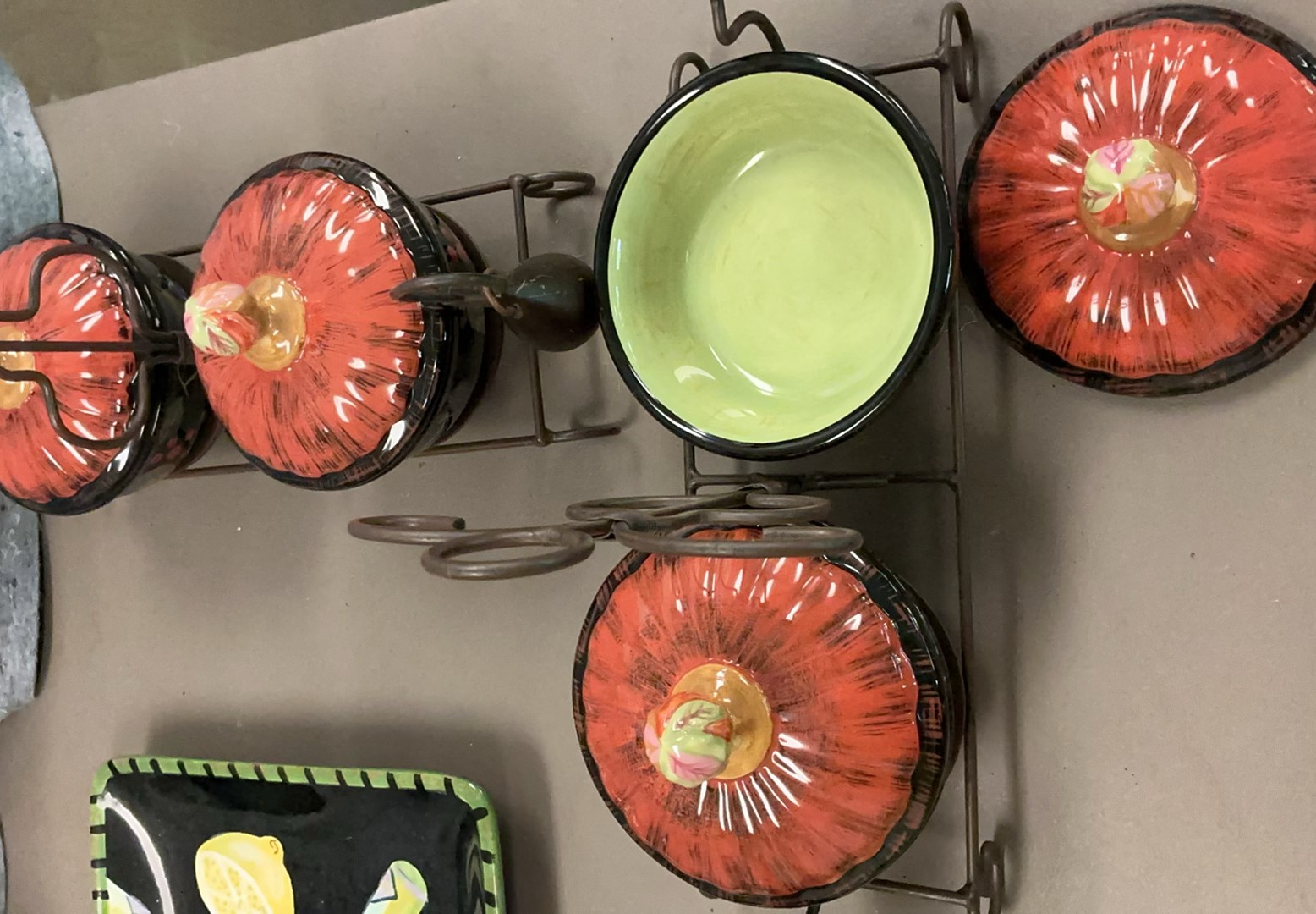 Colorful Ceramic Serving Items - image 7 of 9