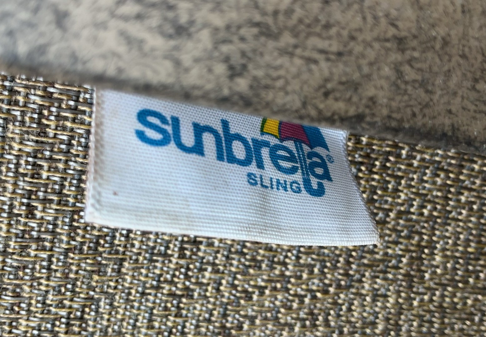 Pair of Sunbrella sling outdoor lounge chairs - image 3 of 3