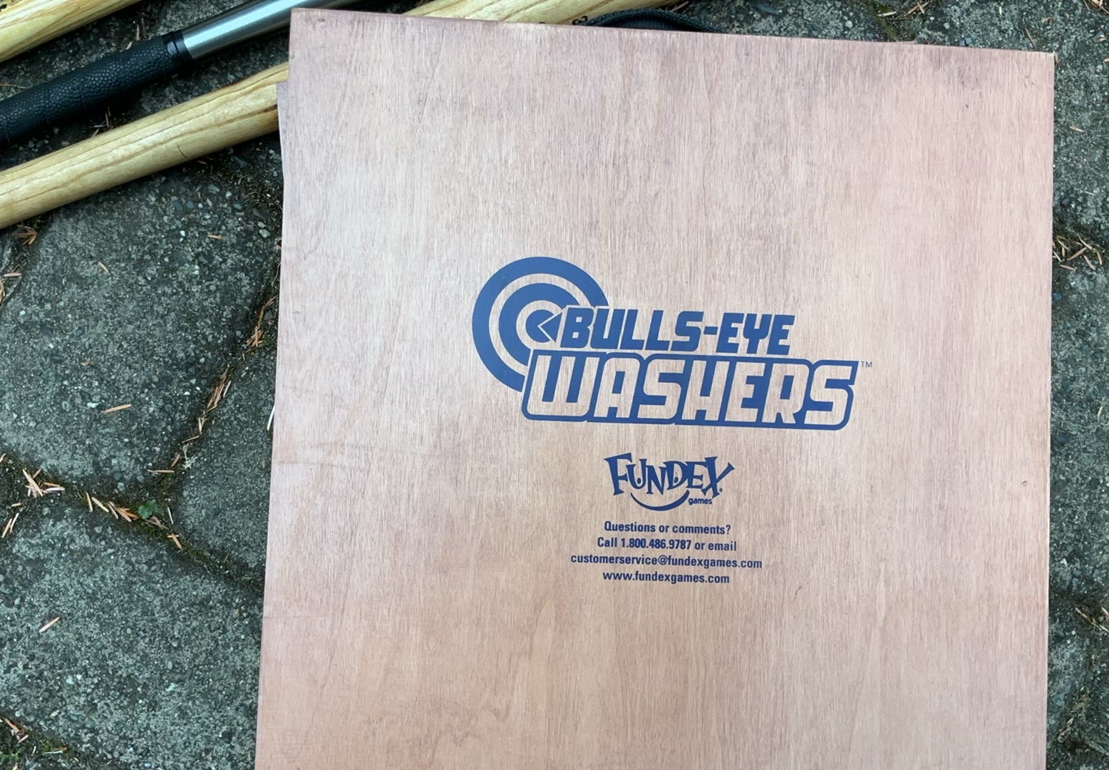 Baseball bats, baseballs, and Bulls-Eye Washers game set - image 3 of 5