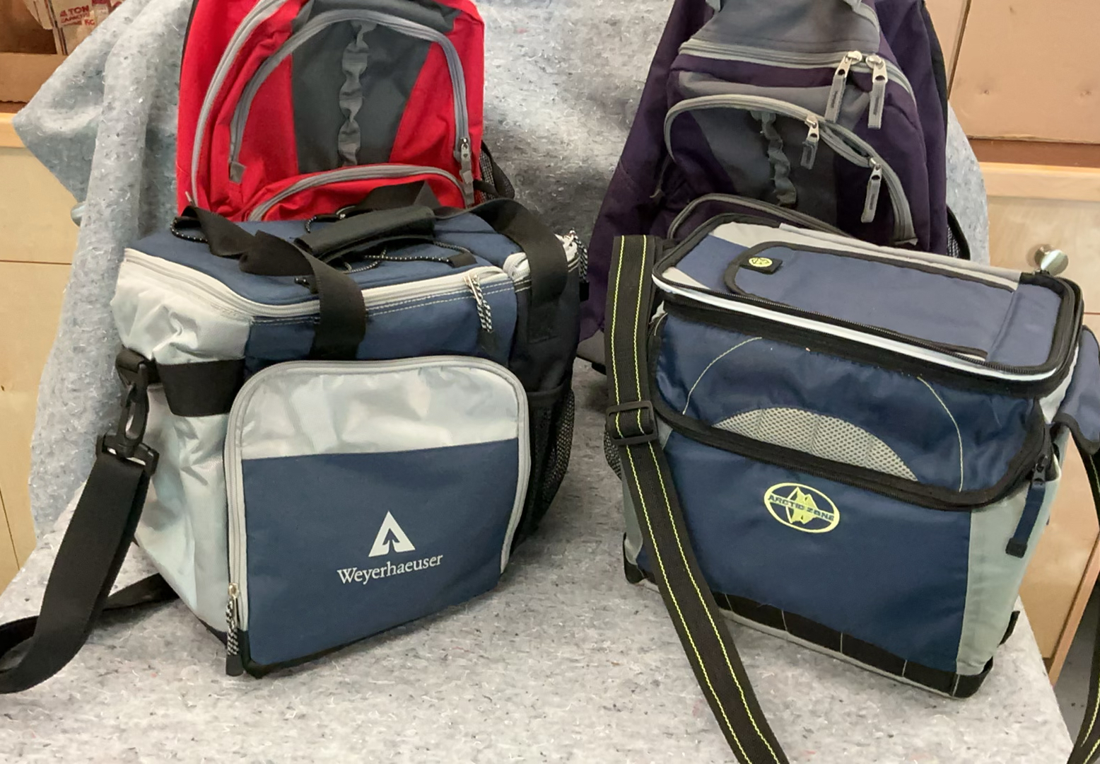 Two Rolling backpacks and 2 cooler bag - image 1 of 5