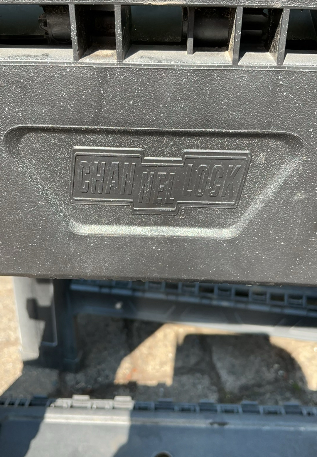 Four Folding Plastic Sawhorses And Large Oil Pan - image 3 of 4