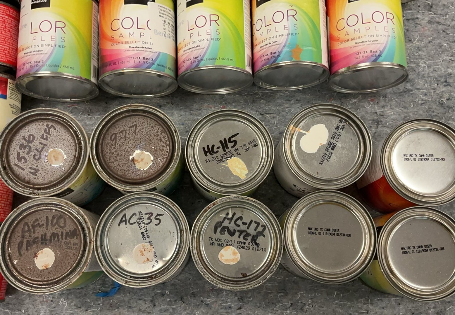 26 Small Cans Of Paint Samples - image 2 of 4