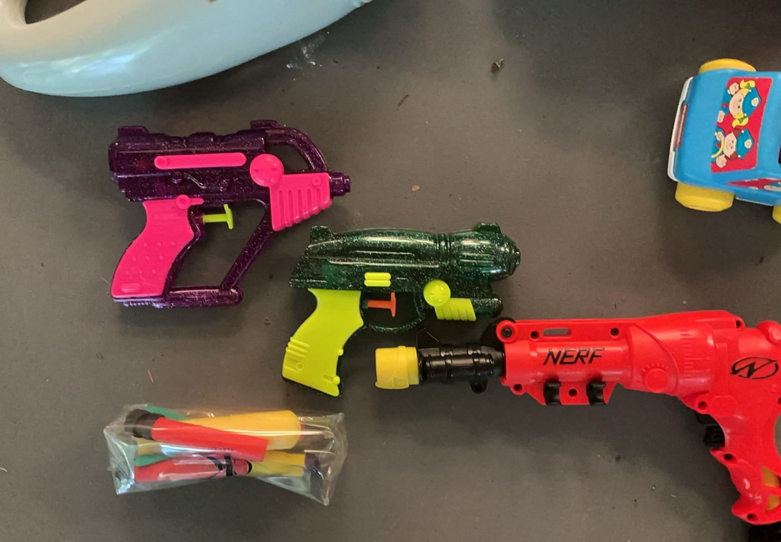 Assorted children's toys and playset items - image 2 of 8